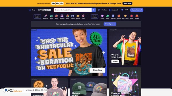 teepublic.com screenshot