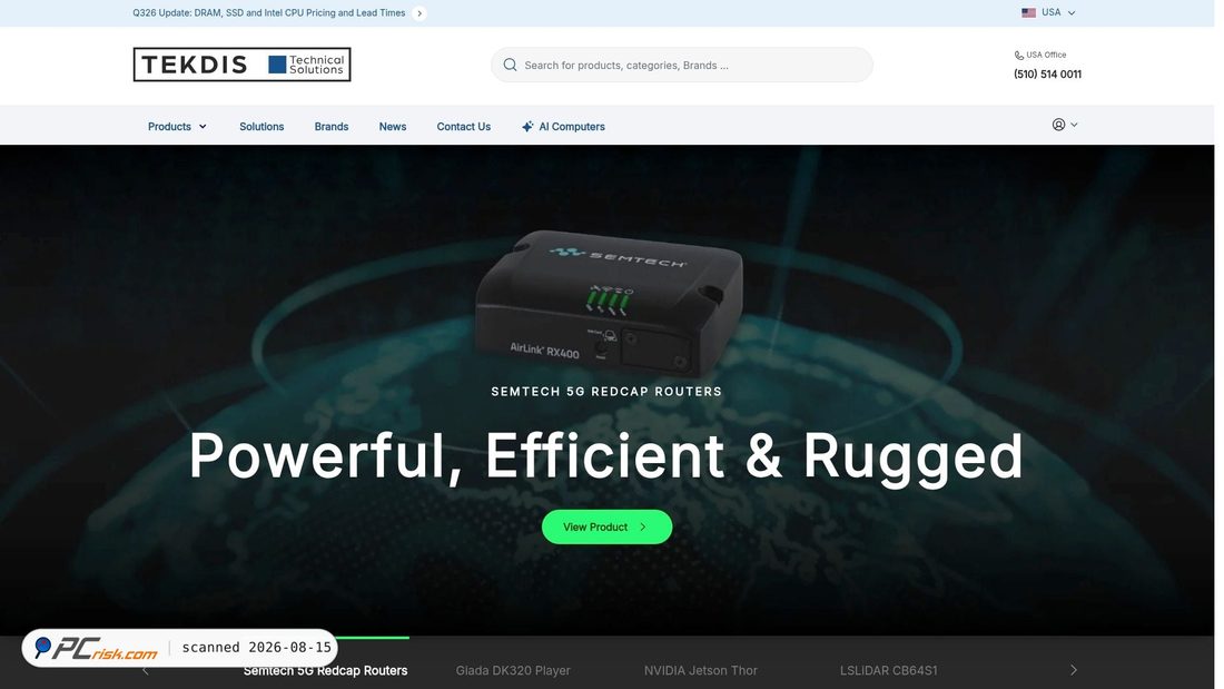 Screenshot of tekdisllc.com