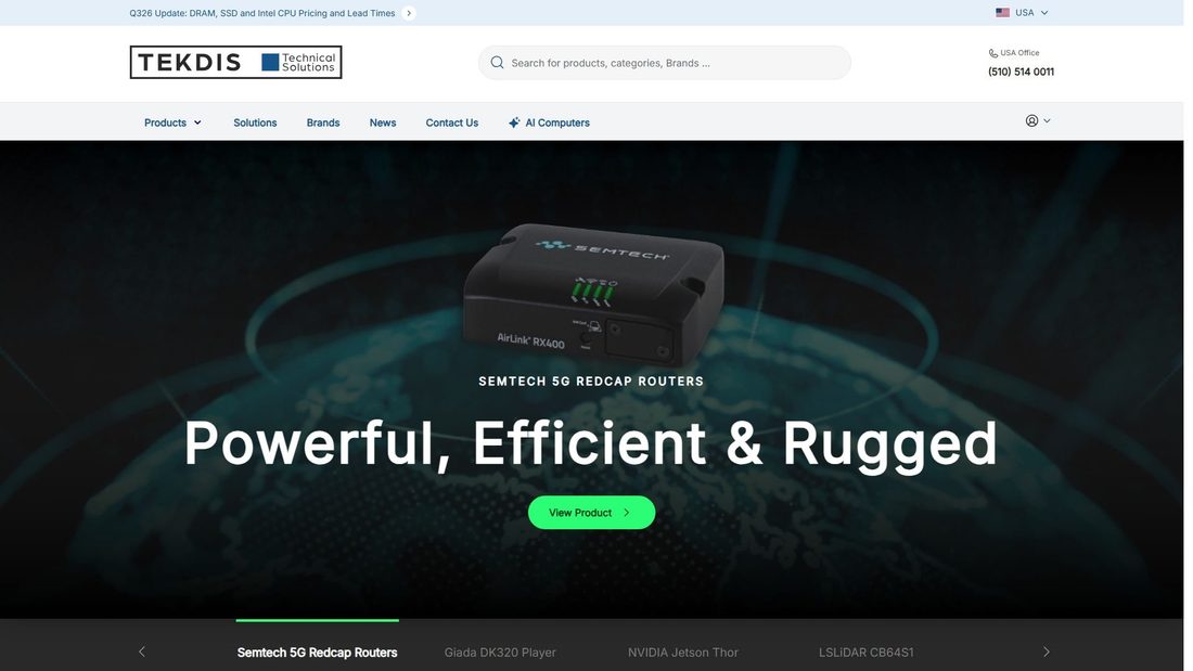 Screenshot von tekdisllc.com