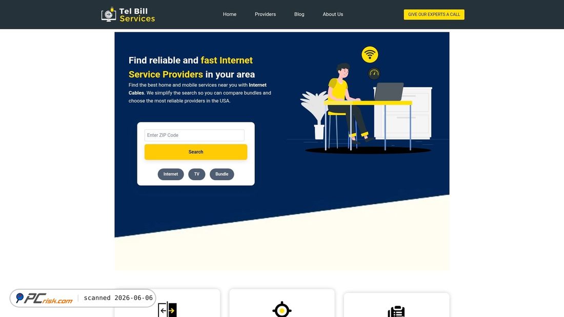 Screenshot van telbillservices.com