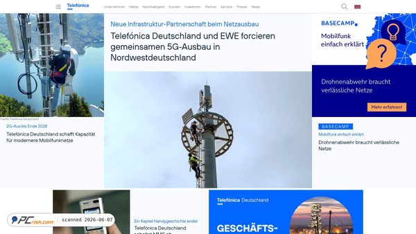 telefonica.de screenshot