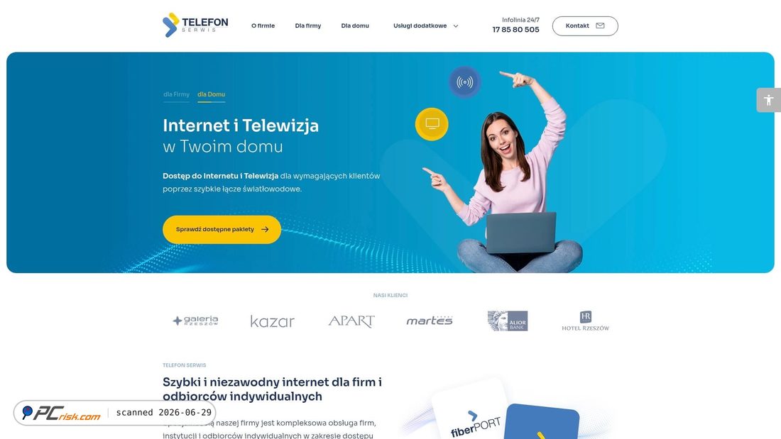 Screenshot of telefonserwis.pl