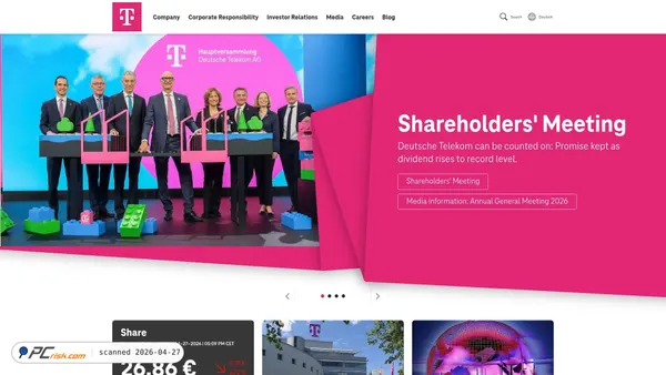 telekom.net screenshot