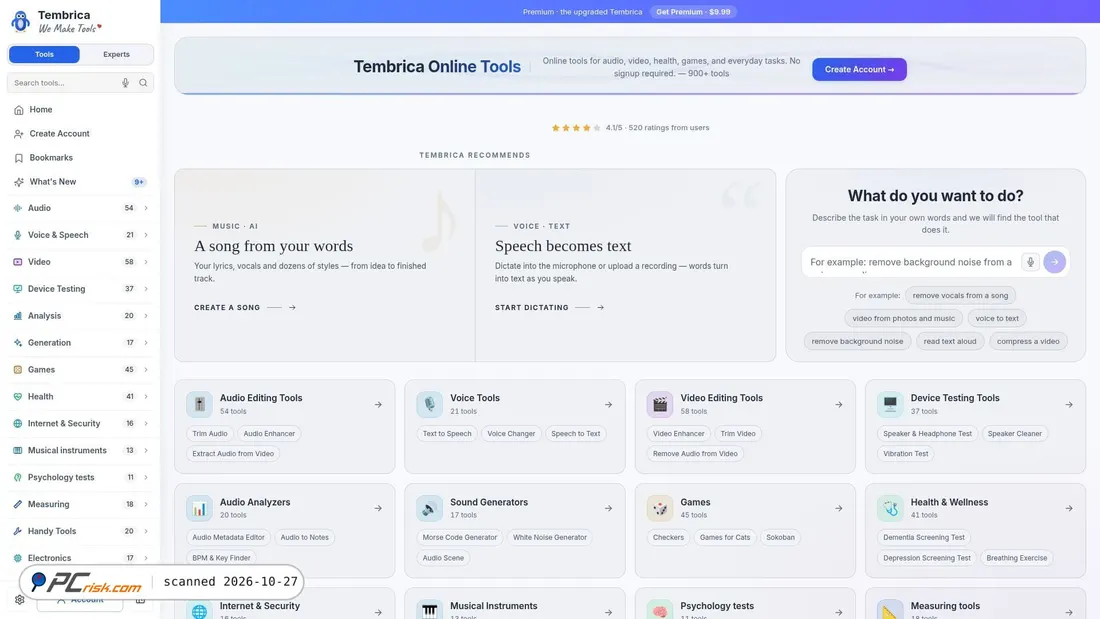 Screenshot von tembrica.com