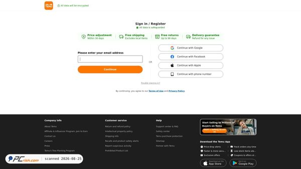 temu.com screenshot