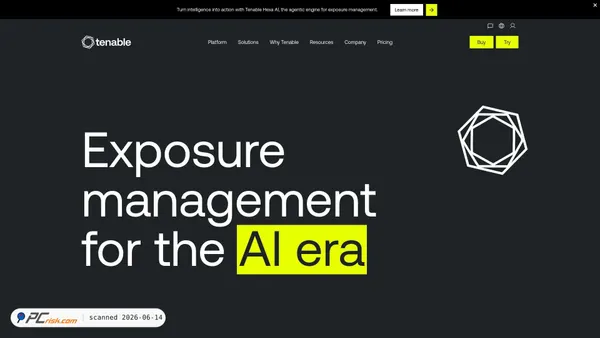 tenable.com screenshot