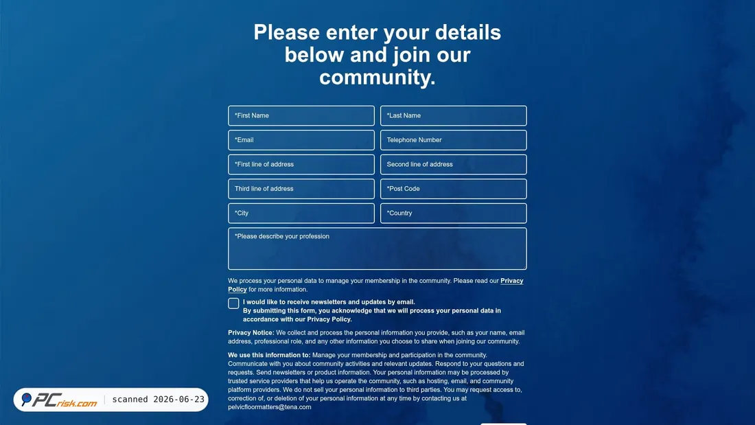 Screenshot of tenaconvent.com