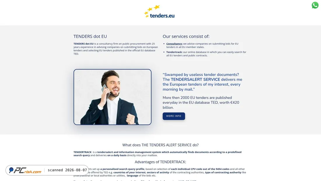 Screenshot of tenders.com