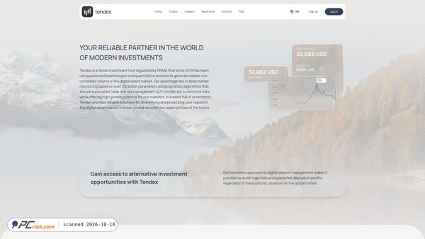 Captura de ecrã de tendex-capital.com
