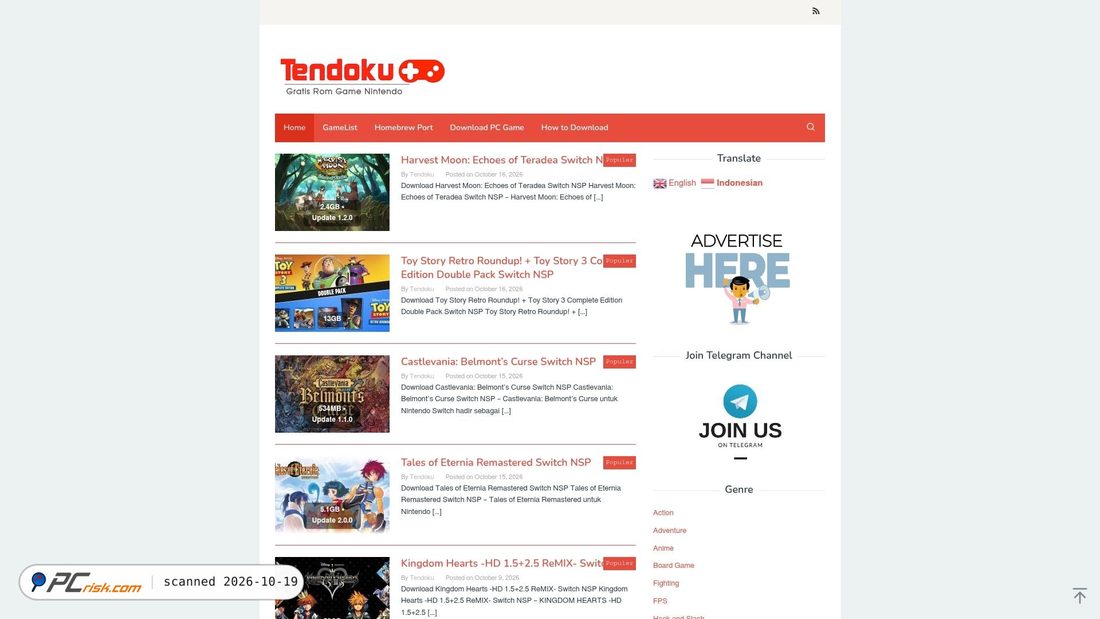 Zrzut ekranu tendoku.com