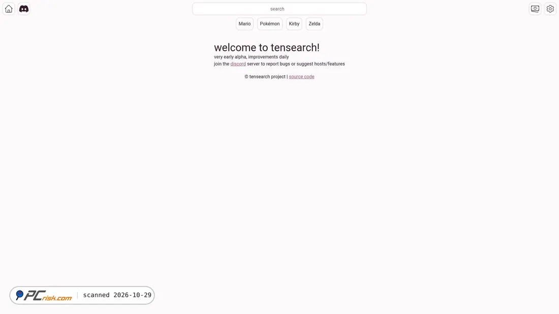 Screenshot of tensear.ch