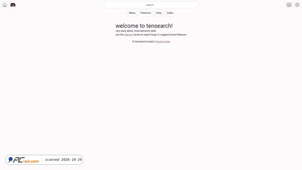 tensear.ch screenshot