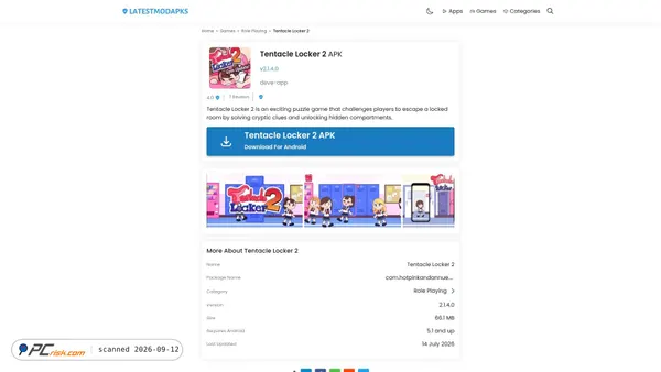 tentacle-locker-2.latestmodapks.com Screenshot