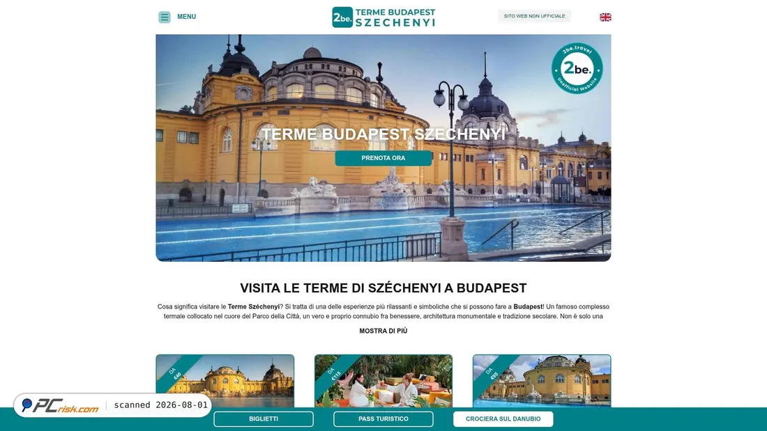 Screenshot of terme-budapest-szechenyi.it