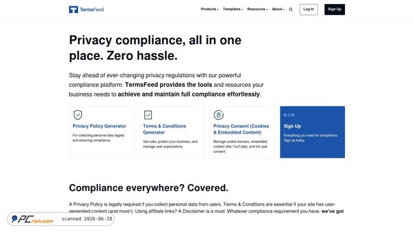 termsfeed.com screenshot