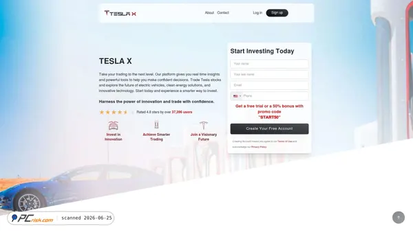 tesla-x.eu screenshot