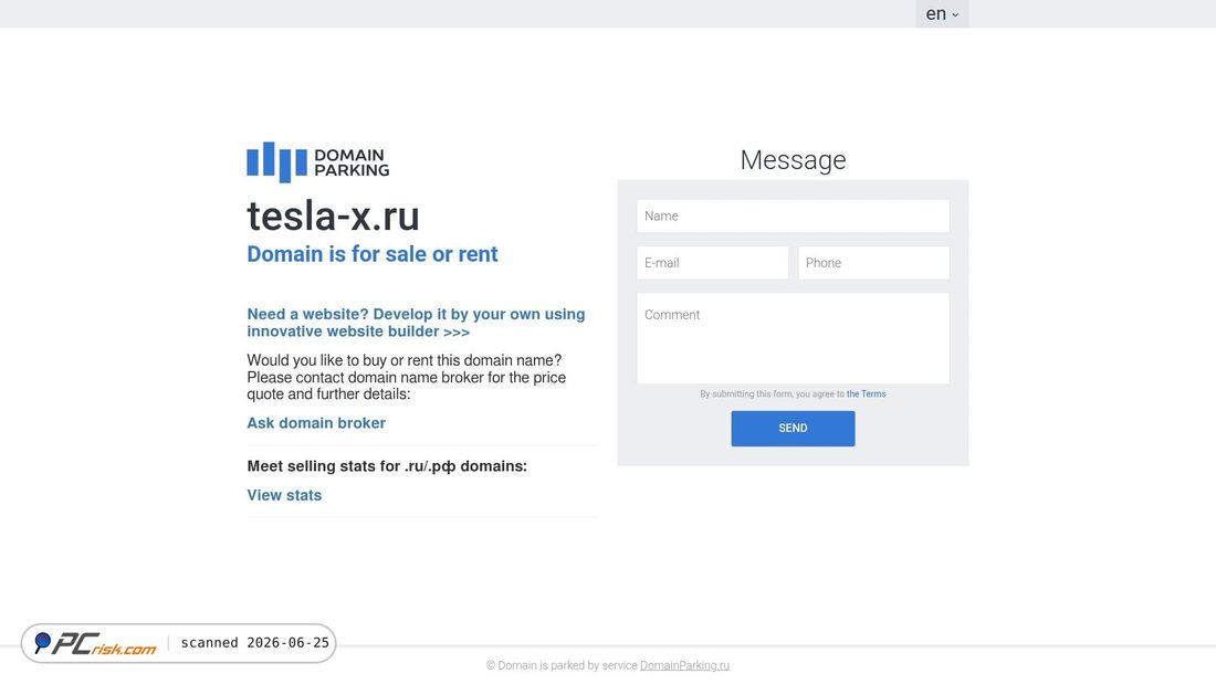 Screenshot of tesla-x.ru