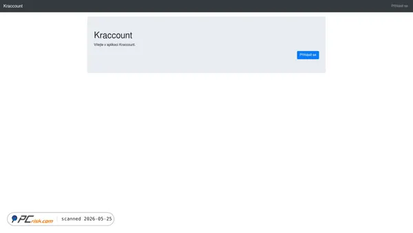 test-kraccount.krakenus.cz screenshot