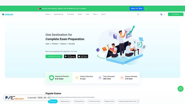 testbook.com screenshot