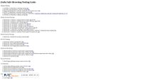 Captura de ecrã de testsafebrowsing.appspot.com