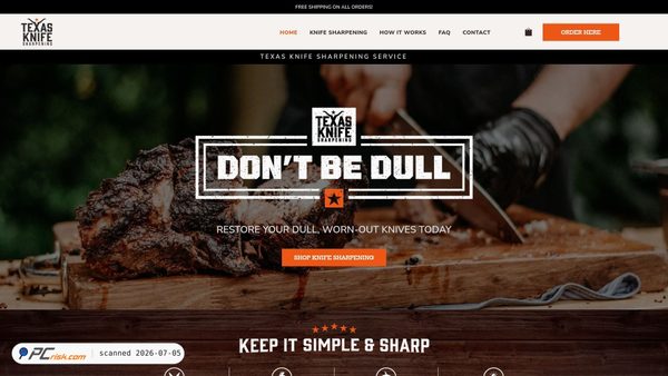 texasknifesharpening.com screenshot