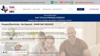 texasprepaidlights.com screenshot