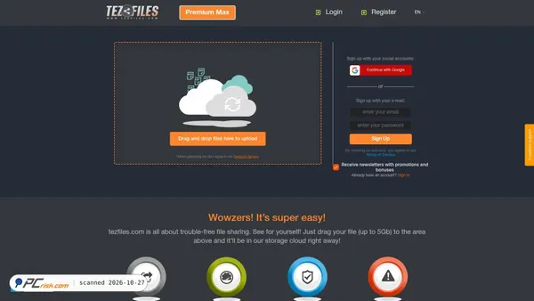 tezfiles.com screenshot