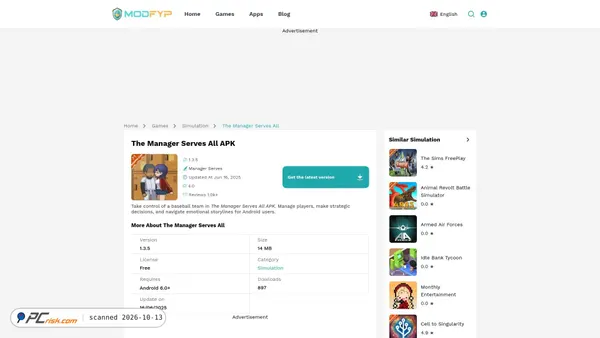 the-manager-serves-all.modfyp.com Screenshot