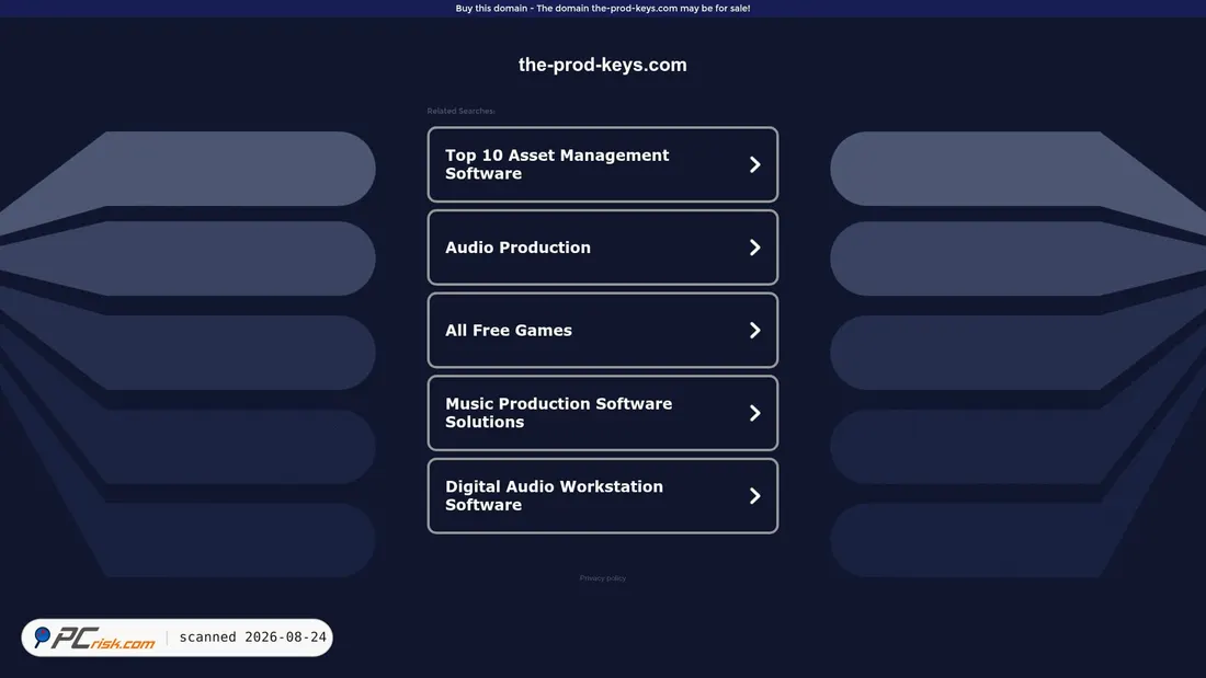 Screenshot of the-prod-keys.com