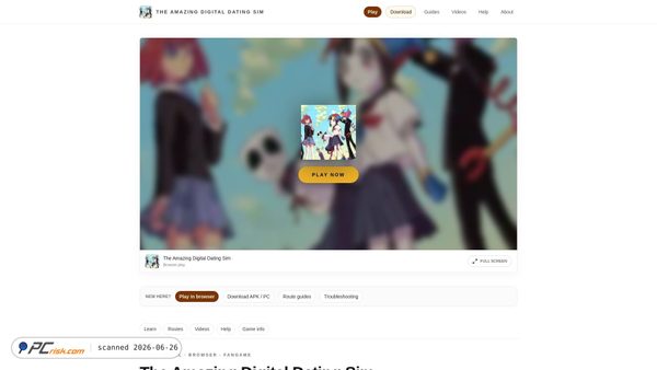 theamazingdigitaldatingsimulator.com screenshot