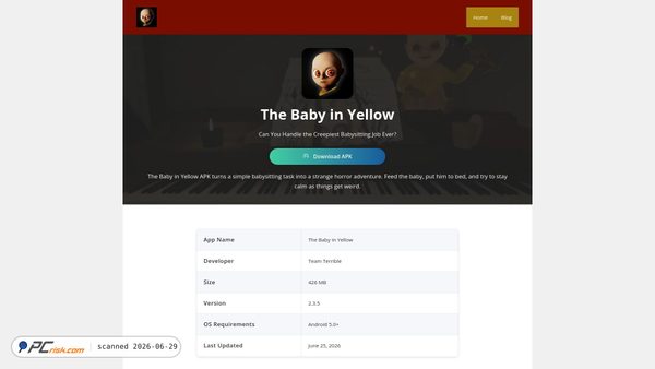 thebabyinyellow.org screenshot
