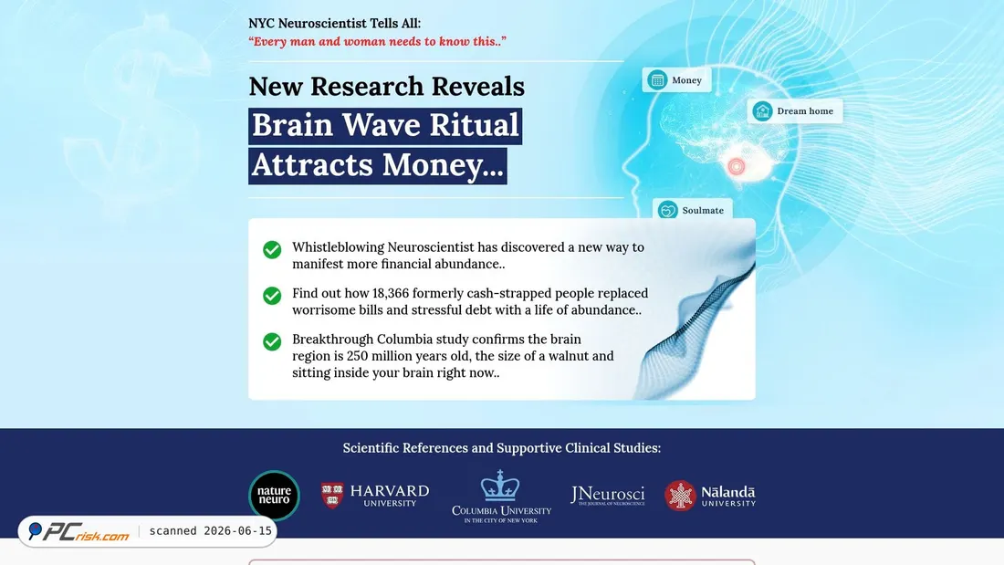 Screenshot di thebillionairebrainwave.com