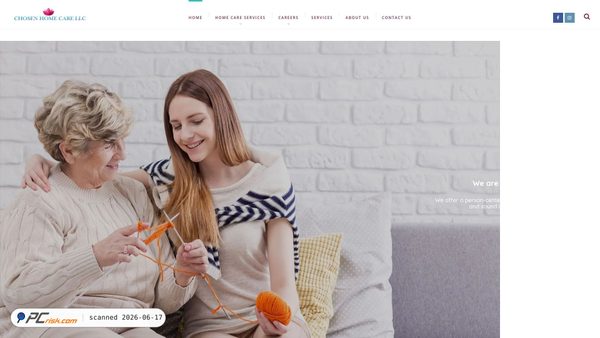 thechosenhomecare.com screenshot