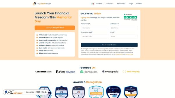 thecreditpros.com screenshot