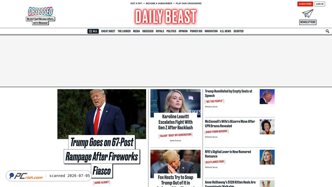 Screenshot of thedailybeast.com