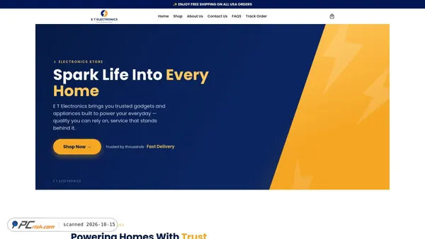 Screenshot di theetelectronics.com