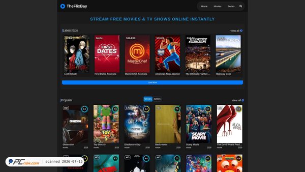 theflixbay.com screenshot