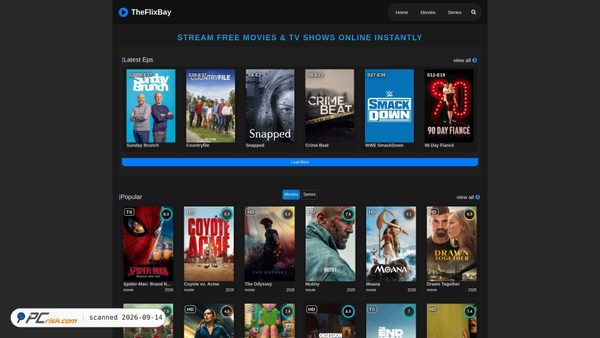 theflixbay.com screenshot