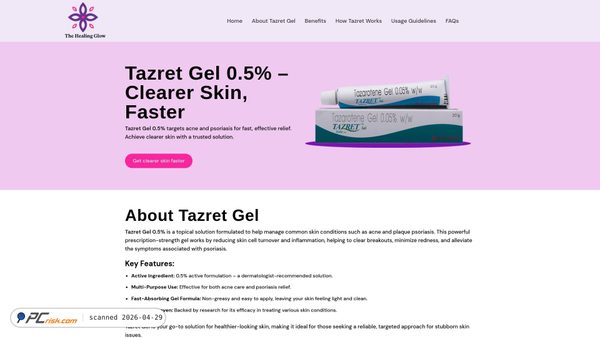 thehealingglow.com screenshot