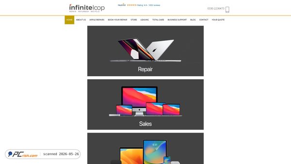 theinfiniteloop.co.uk screenshot