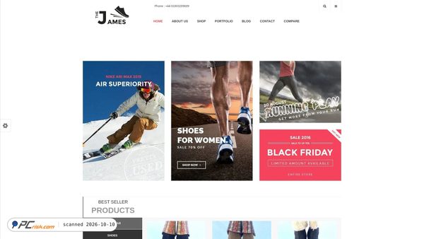 thejamesshoe.com screenshot