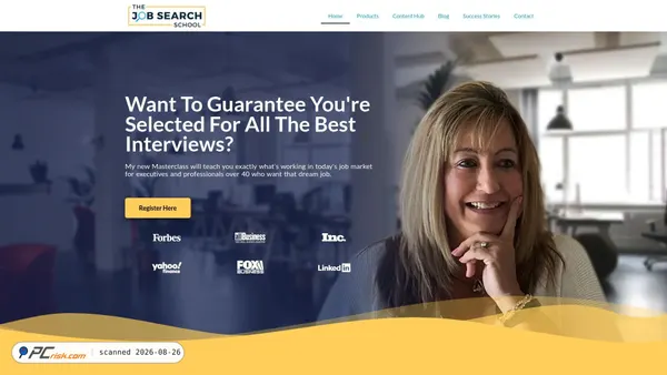 thejobsearchschool.com screenshot