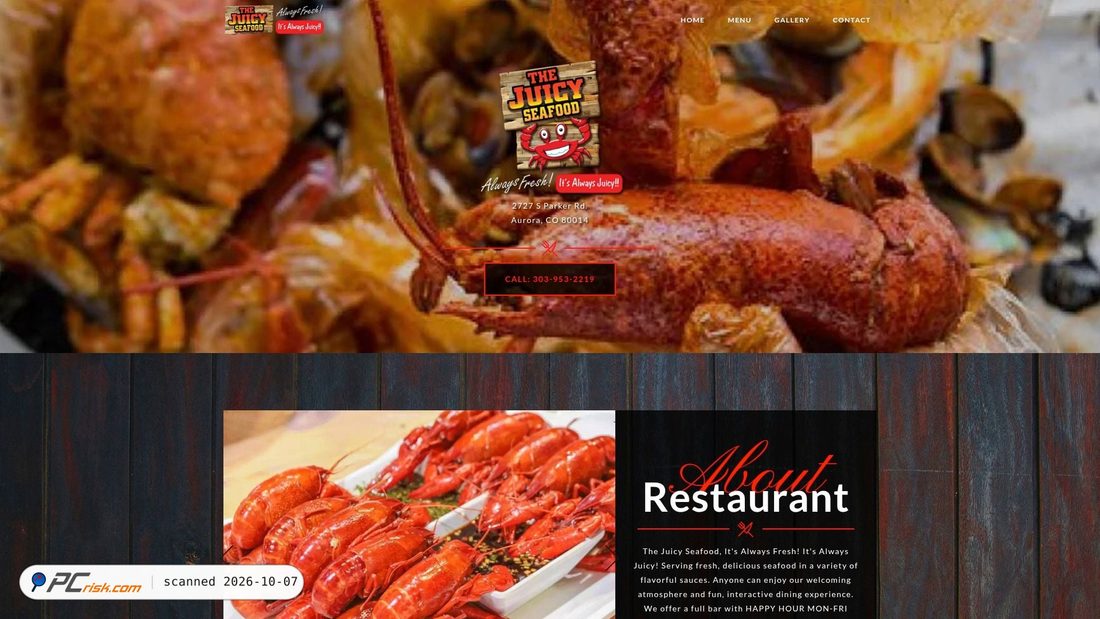 Screenshot van thejuicyseafoodusaco.com