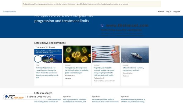 thelancet.com screenshot