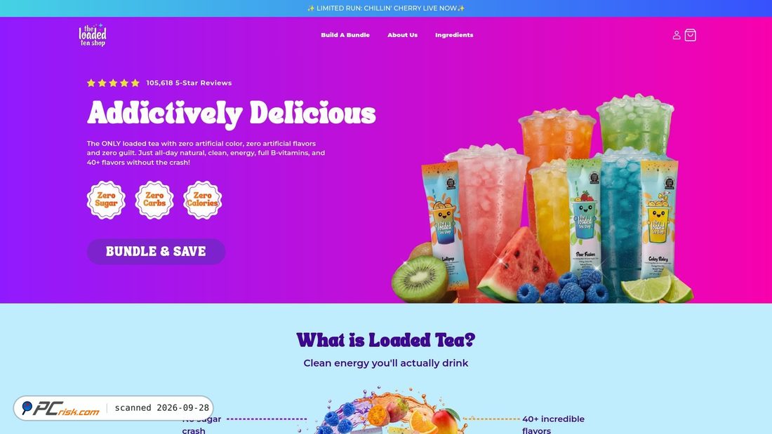 Screenshot von theloadedteashop.com