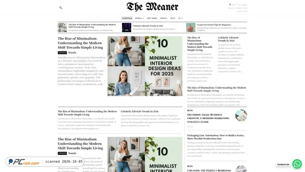 Captura de themeaner.com
