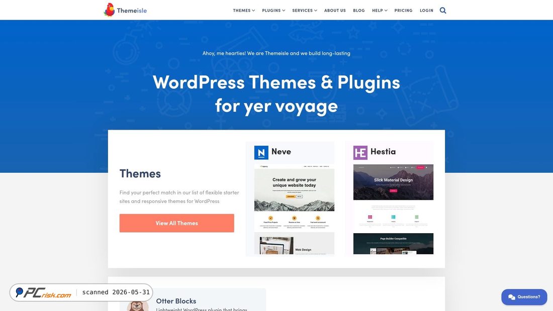Screenshot of themeisle.com