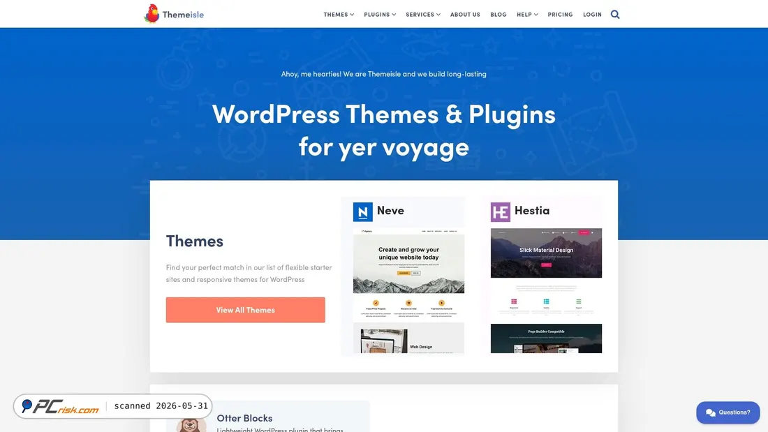 Screenshot von themeisle.com