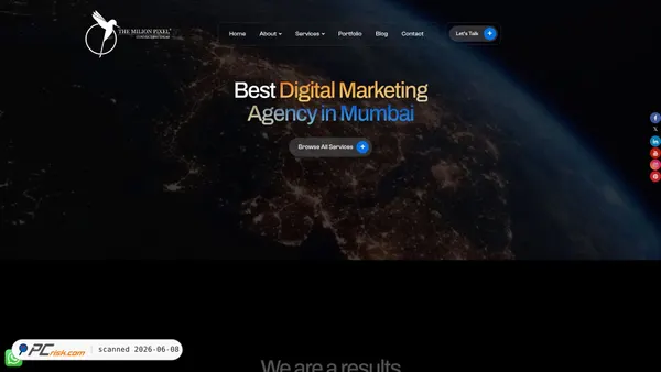 themilionpixel.com screenshot