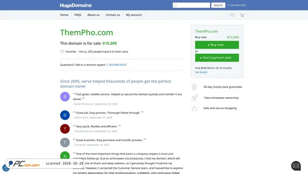 Captura de ecrã de thempho.com